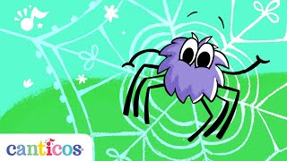 Canticos  Itsy Bitsy Spider  La Araña Chiquitita  Classic English Nursery Rhyme [upl. by Ociram]