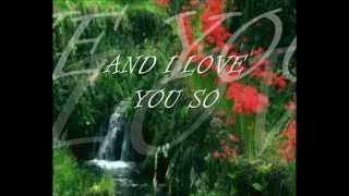 And I love you so By Don Mclean lyrics [upl. by Einnahpets73]