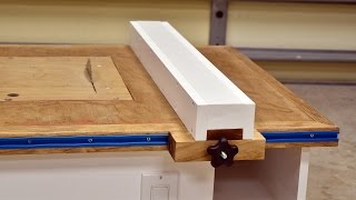 Make A Table Saw Fence For Homemade Table Saw [upl. by Athene]