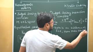 Thermodynamic and Kinetic stability of CoOrdination complex [upl. by Scales]