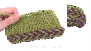 How to knit a braided edge [upl. by Halet450]