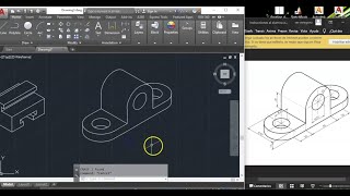 AutoCAD  dibujo en isométrica [upl. by Ivey]