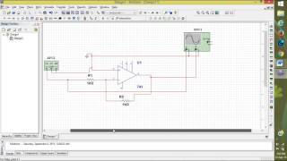 Inverting op amplifier using multisim [upl. by Nnairret342]