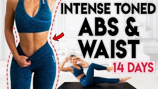 INTENSE TONED ABS and WAIST in 14 Days  6 minute Home Workout [upl. by Pen968]