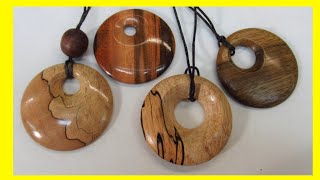 Turning Wooden Pendants [upl. by Ettenoj29]