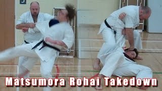 Practical Kata Bunkai Matsumora  quotMatsumuraquot Rohai Takedown [upl. by Hameerak]