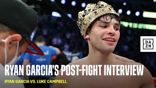 Ryan Garcia Calls Out Gervonta Davis amp Devin Haney After KOing Luke Campbell [upl. by Asiela]