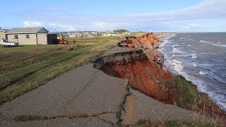 Magdalen Islands washing away as climate changes [upl. by Ebocaj]