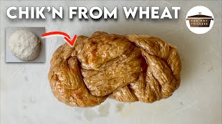 Washed Flour Seitan Recipe from Start to Finish  Viral TikTok Vegan Chicken [upl. by Winifield]