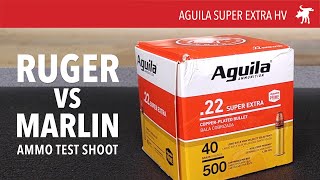 Aguila Super Extra HV Marlin vs Ruger [upl. by Siouxie467]