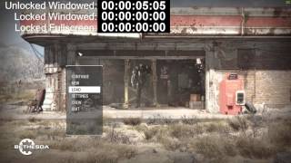 Fallout 4 Loading times Comparison Windowed v Fullscreen [upl. by Annala]