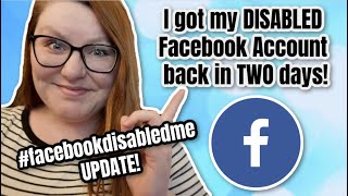 facebookdisabledme UPDATE I got my Disabled Facebook Account back Finally [upl. by Sherard]