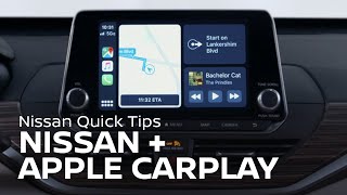 Nissan Apple CarPlay Tips amp Support  NissanConnect [upl. by Rogergcam]