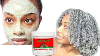 Bentonite Clay Review and Demo  Natural Hair and Skin [upl. by Nydroj]