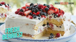 Famous Milk ‘N Berries Cake Tres Leches Cake Like Porto’s [upl. by Valenba]