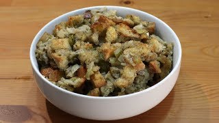 How to Make Stuffing  Easy Stuffing Recipe [upl. by Zacharias]