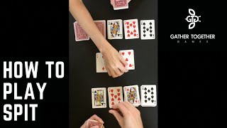 How To Play Spit Card Game [upl. by Anivek]