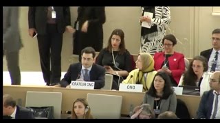 Hillel Neuer Calls Out Sweden During UNHRC Report on Iran UN Expert Responds [upl. by Adnaluoy]