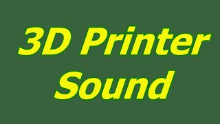 3D Printer Sound  Loud 3D Printer in Action HQ Audio [upl. by Lev]