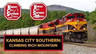 Kansas City Southern Climbing Rich Mountain [upl. by Ewolram]