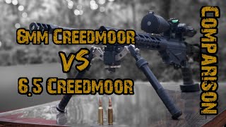 6mm Creedmoor vs 65 Creedmoor  Cartridge Comparison [upl. by Bellda414]