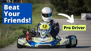 HOW TO WIN GO KARTING  Tips From A Professional Driver Kart Racing For Beginners [upl. by Annovoj]