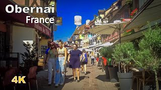 Obernai France  Walking Tour 4K UHD [upl. by Ahcropal]