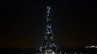 Eiffel Tower  Light Show at 1 AM [upl. by Antone562]