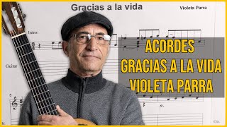 Como Tocar GRACIAS A LA VIDA en guitarra 🎵 ACORDES y RASGUEO 👍Incluye TIPS👍 [upl. by Guise]