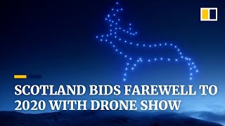 Scotland bids farewell to 2020 with one of UK’s largest drone shows amid Covid19 pandemic [upl. by Malka]