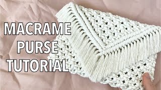 DIY How To Make a Macrame Bag [upl. by Yral]