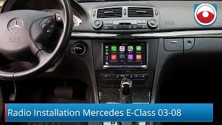 Mercedes Benz EClass 20032008 W211 Radio Installation [upl. by Pani4]