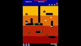 Arcade Longplay  DigDug 1982 Namco [upl. by Lerred]