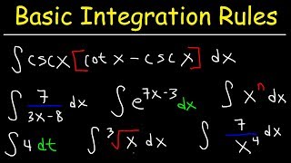 Basic Integration Problems [upl. by Annmarie]