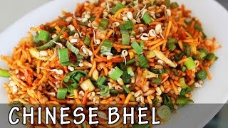 Chinese Bhel Crispy Noodle Veg Recipe  Kanaks Kitchen HD [upl. by Terti]