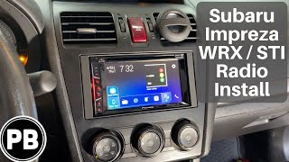 2012  2016 Subaru Impreza  WRX  STI Radio Install [upl. by Ainehs]