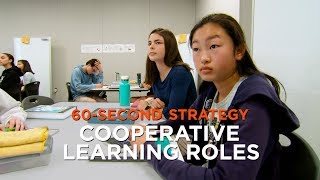 60 SecondStrategy Cooperative Learning Roles [upl. by Eelyk]