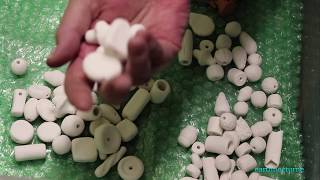 Bisque Firing Ceramic Beads in Small Kiln  Ceramic Bead Making [upl. by Leiruh]