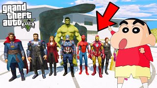 SHINCHAN and FRANKLIN Meets AVENGERS in GTA 5  VeryNuclearOP [upl. by Adriel871]