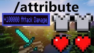 How to use attributes in Minecraft 116119 special items infinite healtharmor [upl. by Arrakat429]