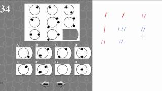 IQ TEST matrix 34 SOLVED AND EXPLAINED [upl. by Aihsekram]