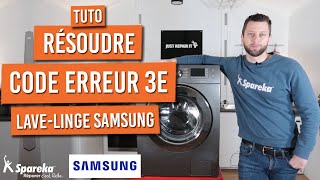 Comment résoudre le code erreur 3E sur un lave linge SAMSUNG [upl. by Libby]