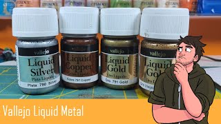 Lets Look At  Vallejo Liquid Metal Range [upl. by Zoi]