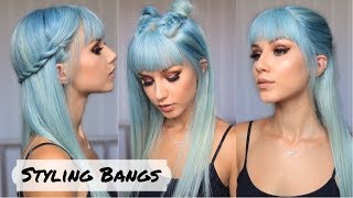 3 Awesome Hairstyles to Try with Bangs [upl. by Darla]