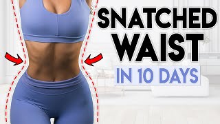 SNATCHED WAIST amp ABS in 10 Days  5 minute Home Workout [upl. by Clute]