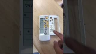 Daikin Cassette HVAC Remote Tutorial June 2017 [upl. by Kearney]