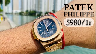 THE BOSS of the Watch Game  Patek Philippe Nautilus 5980 Rose Gold [upl. by Elocal159]