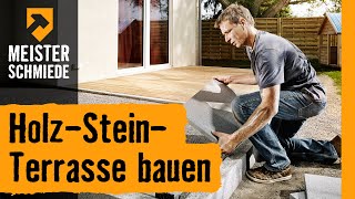 HolzSteinTerrasse bauen  HORNBACH Meisterschmiede [upl. by Otrebtuc398]